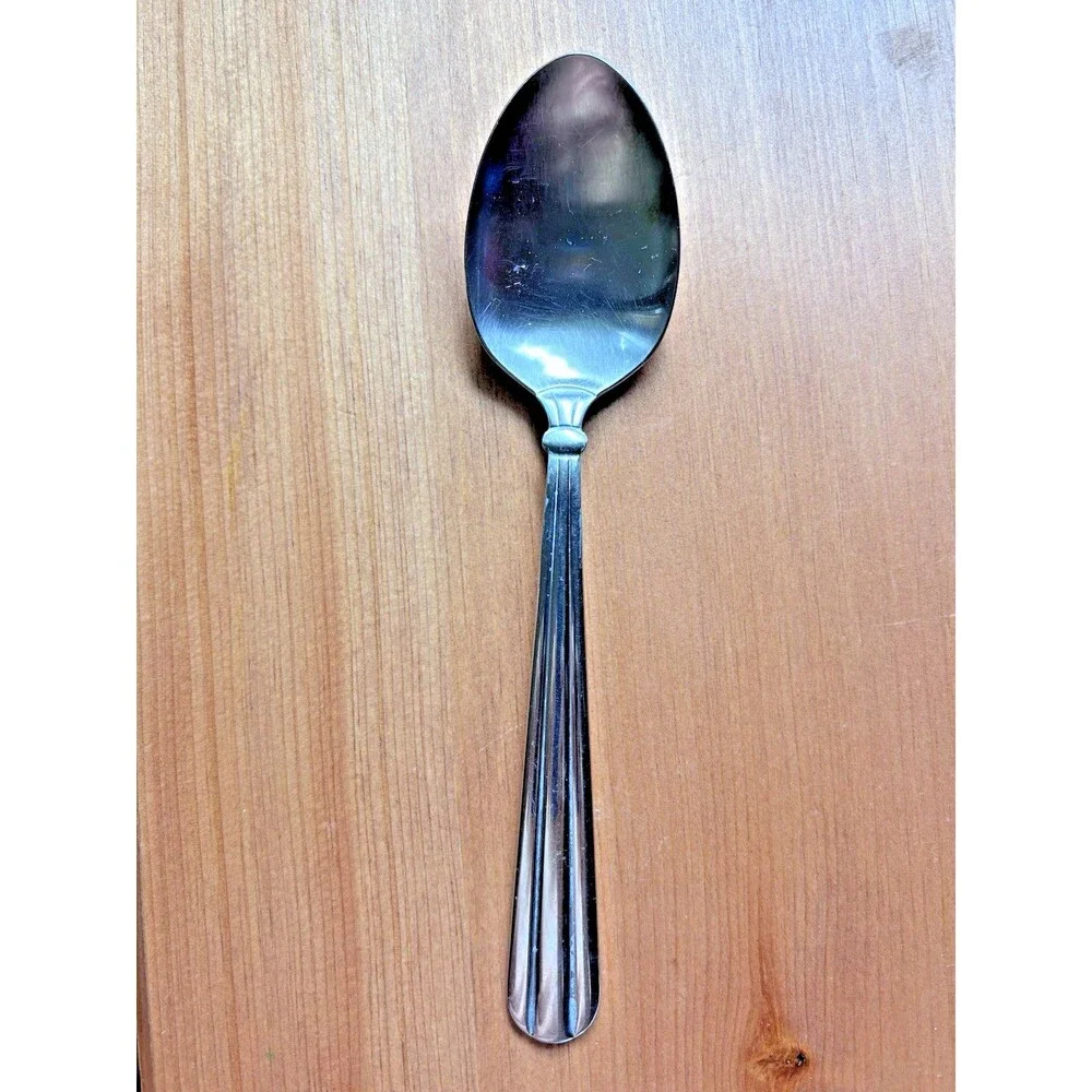 Oneida Unity Silverware 6 Spoons Stainless Flatware 3 Soup & 3 Tea Spoons USA